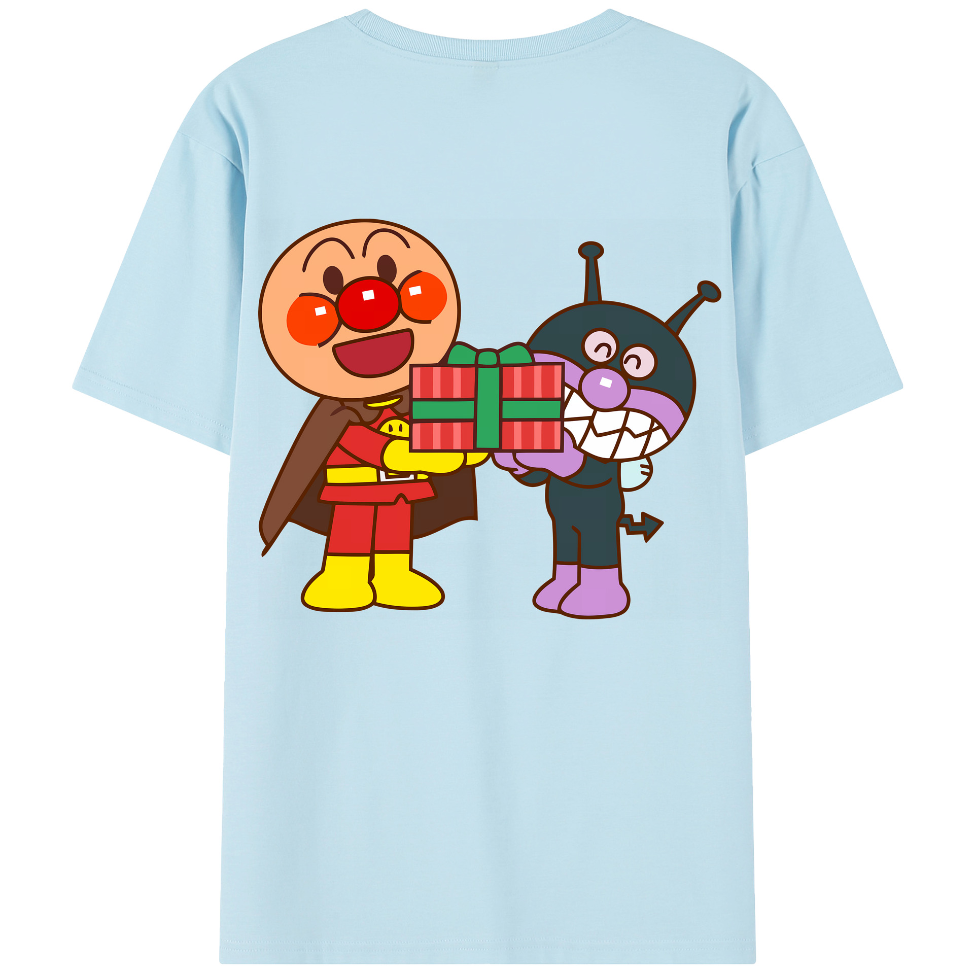（画像用） アンパンマン Anpanman 綿100％半袖Tシャツ（背面プリント）